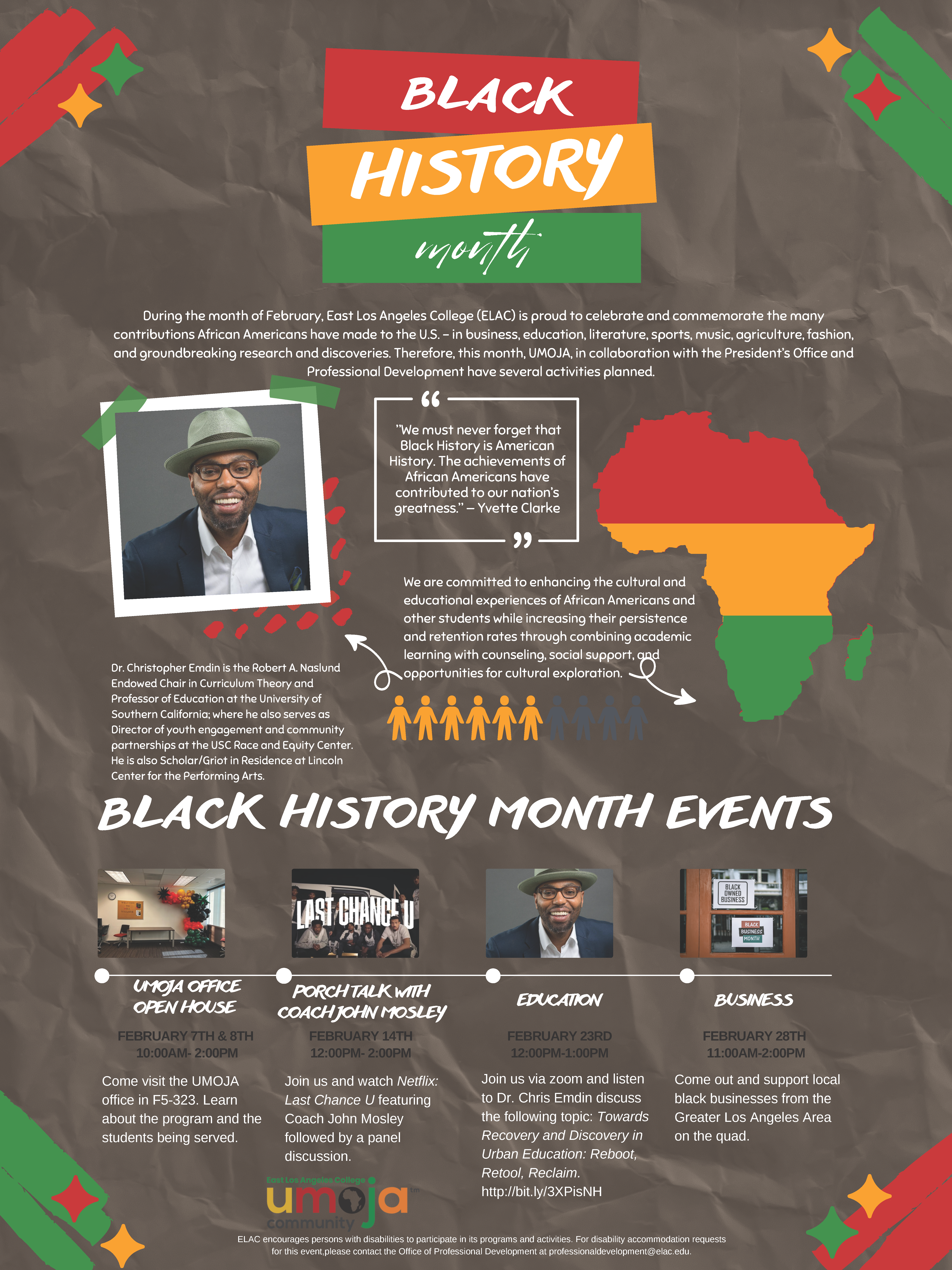 ELAC Black History Month Flyer