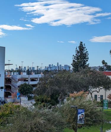 birds eye view of ELAC campus
