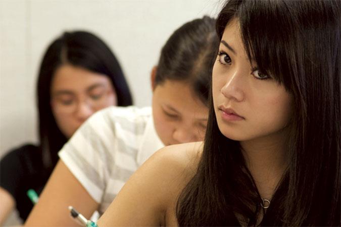 Female Students on Class