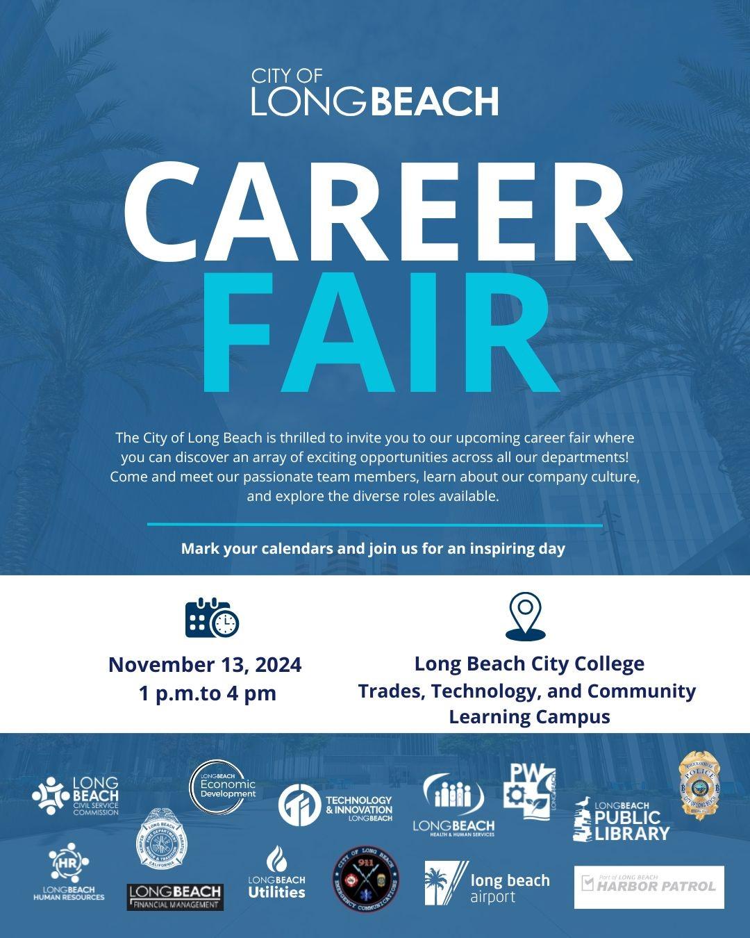 city long beach job fair